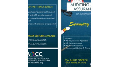 AUDITING & ETHICS – SUMMARY BOOK + BOOSTER NO-56 – CA INTERMEDIATE COMBO B&W